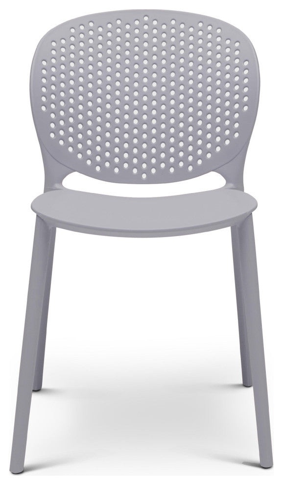 Metro Bailey Side Chair, Set of 4 Light Grey Seat
