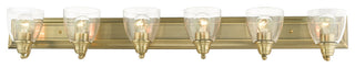 Antique Brass Transitional, Colonial, Vanity Sconce