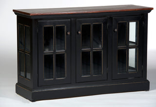 52" West Winds Credenza, European Ivory, Caribbean Rum
