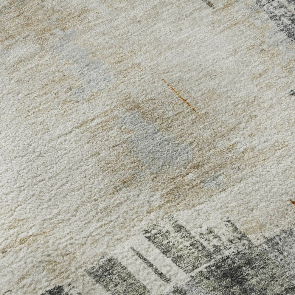 Premium Machine Washable Mayfield AMF624 Charcoal 3' x 5' Rug