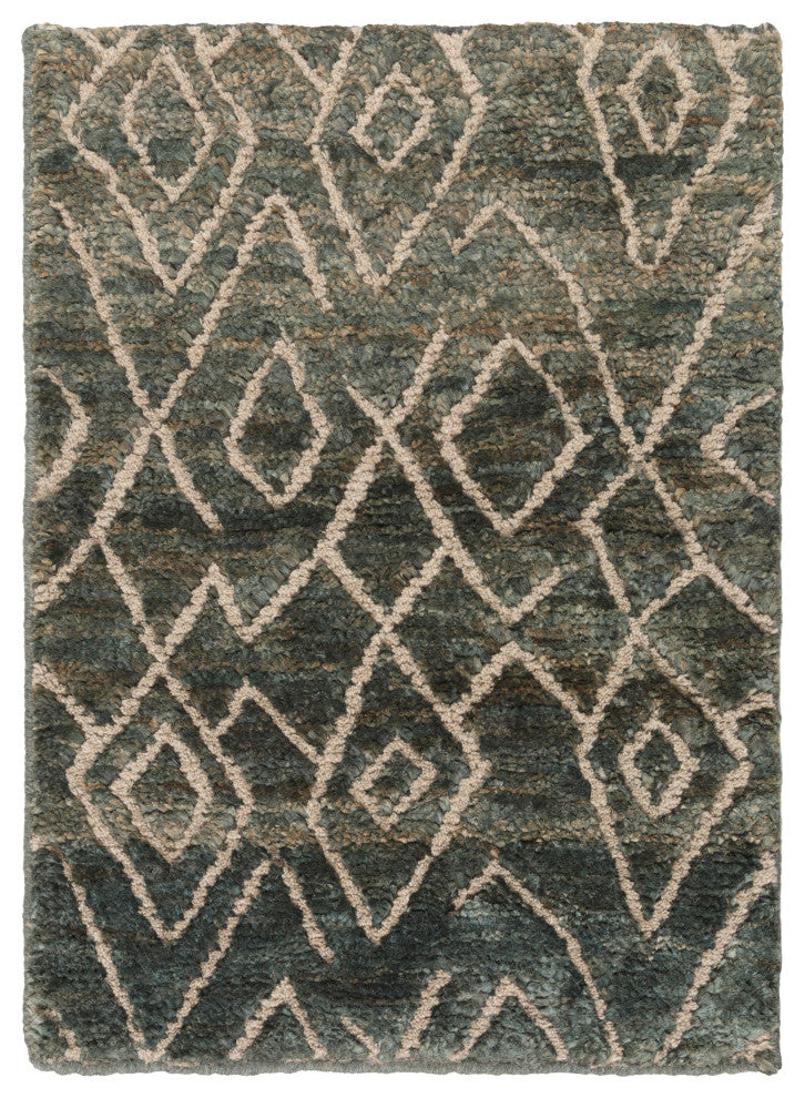 Surya Papyrus PPY-4909 5'x8' Rug, Dark Green/Tan