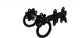 Twisted Ring Latches, Black, 6", Latch