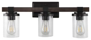 Bungalow Iron LED Vanity Light, Oil Rubbed Bronze, 3 Bulb
