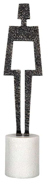 Beatrice Sculpture, White, Bz