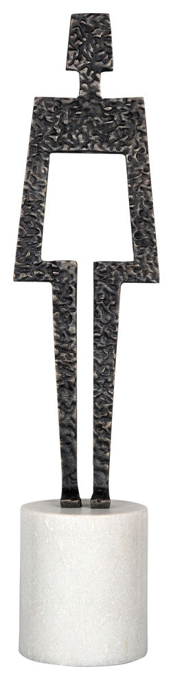 Beatrice Sculpture, White, Bz