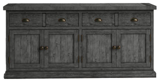 70" Rustic Sideboard Buffet, Iron Ore