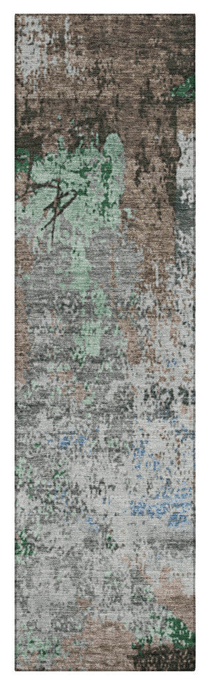 Machine Washable Indoor/Outdoor Chantille ACN1911 Taupe 2'3" x 7'6" Runner Rug