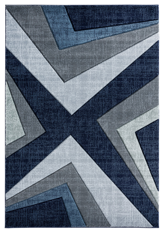 United Weavers Bristol Zine Navy Mat Rug 2'7x4'2