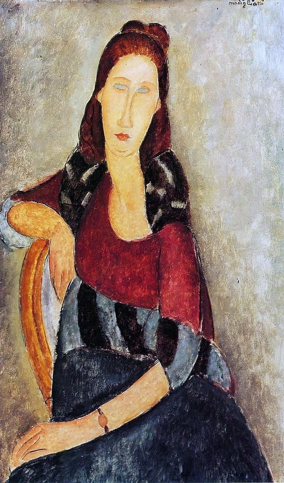 Amedeo Modigliani Portrait of Jeanne Hebuterne Wall Decal