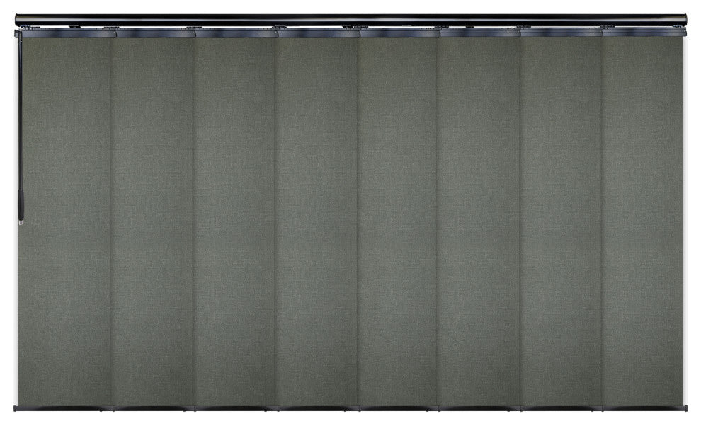 Salvatore 8-Panel Track Extendable Vertical Blinds 130-175"W