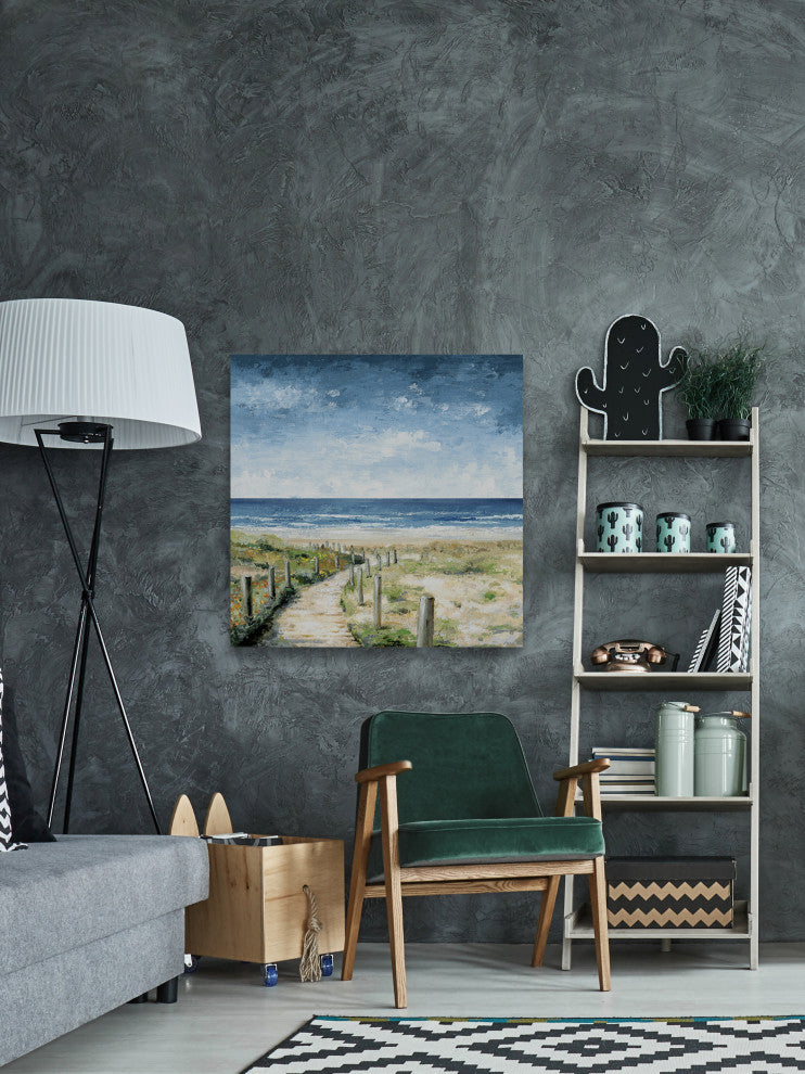 "Beautiful Path" Painting Print on Wrapped Canvas, 32x32