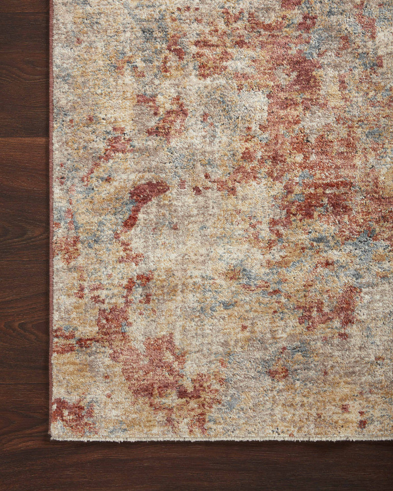 Loloi Gaia Taupe / Brick 9'-3" x 12'-10" Area Rug