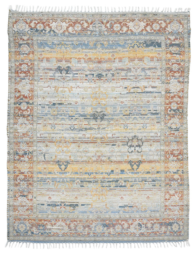 Prairie Larson Area Rug, Blue, 8' x 10', Oriental