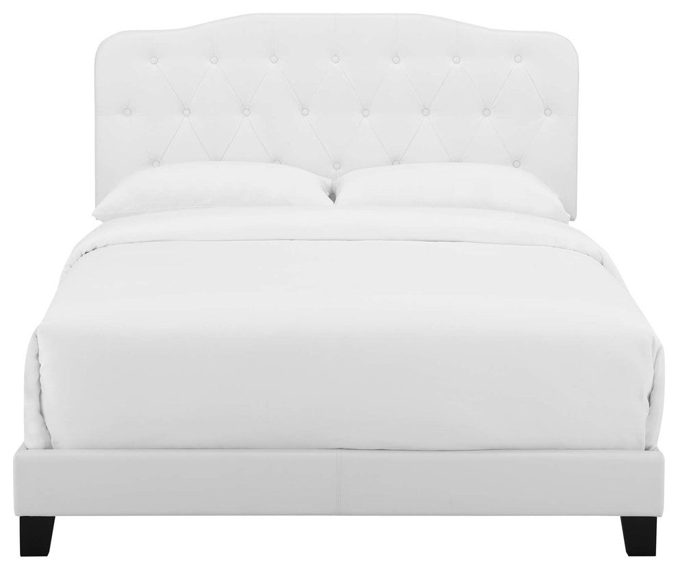 Amelia King Faux Leather Bed