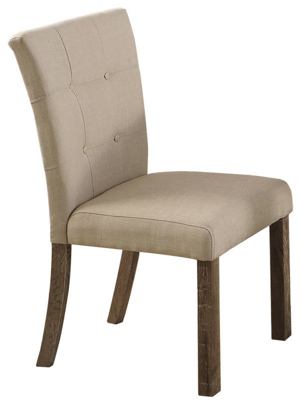 Hadley Light Gray With Beige Side Chairs, Set of 2