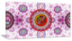 Pink Psychedelic Relaxing Art, Abstract Canvas Art Print, 32x16