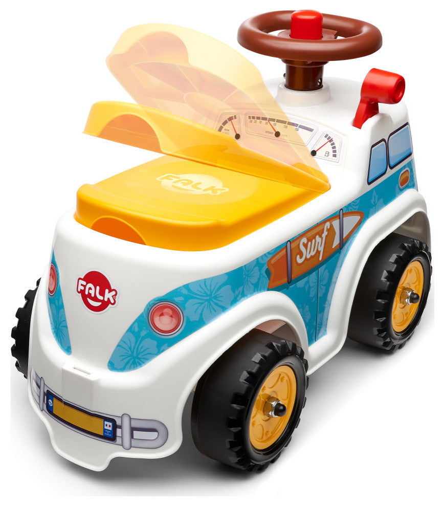 Minivan Vehicle With Opening Seat And Steering Wheel, Ride-On & Push-Along