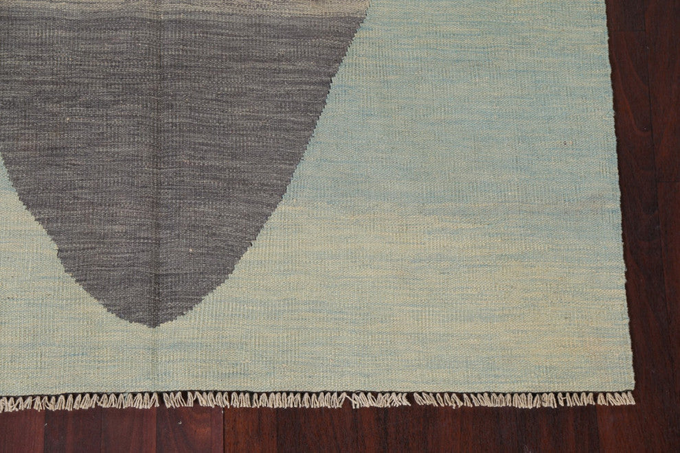 Natural Dye Kilim Oriental Modern Area Rug Flat-weave Wool Carpet 5x7