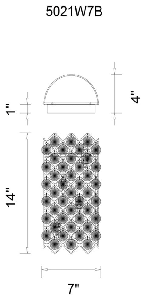 Chique 4 Light Wall Sconce With Chrome Finish