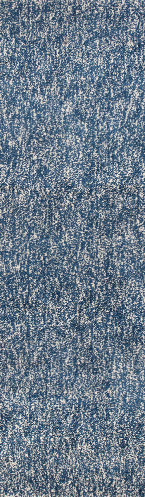 KAS Bliss 1589 Indigo/Ivory Heather Area Rug, 6'x6' Round