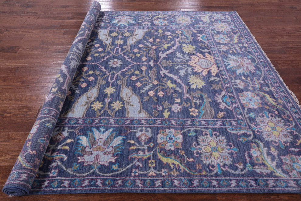 Handmade Turkish Oushak Wool Rug 8' 2" X 10' 2" - Q15857