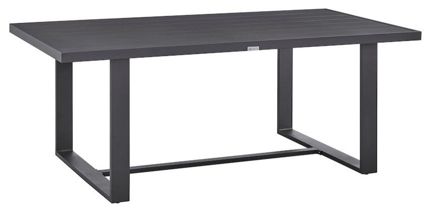 Menorca Outdoor Patio Dining Table in Aluminum