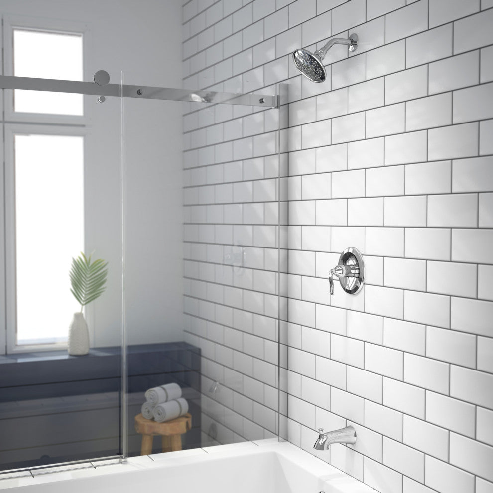 Jacuzzi PV42 Piccolo Tub and Shower Trim Package - Chrome