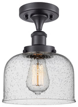 INNOVATIONS LIGHTING 916-1C-BK-G74-LED Large Bell 1 Light Semi-Flush Mount