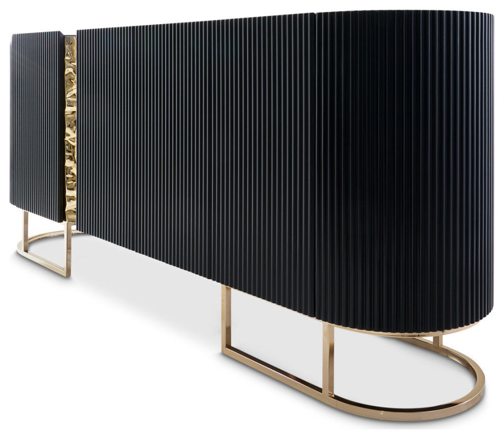 Lisbon Console Table Silken Matte Black