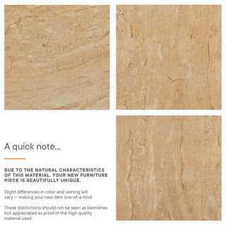 Jordana Square Plinth Indoor Concrete Coffee Table, Travertine