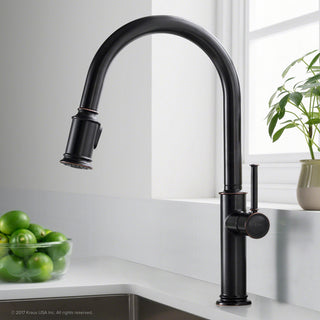Sellette Pull-Down Kitchen Faucet, Spot-Free Stainless Steel, Soap Dispenser