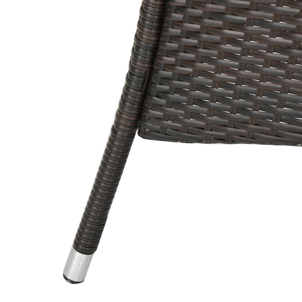 GDF Studio Bristle Multi Brown Pe Oval Dining Table