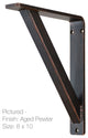 Parsons Iron Corbel 1.5", Black, 6"x8"