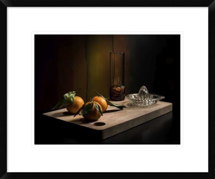 "Tangerines" Framed Digital Print by Antonio Zoccarato, 24x20"