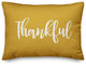 Thankful Lumbar Pillow, Mustard, 14"x20"