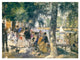 "La Grenouilliere - Bathers In The Seine" Paper Art, 32"x24"