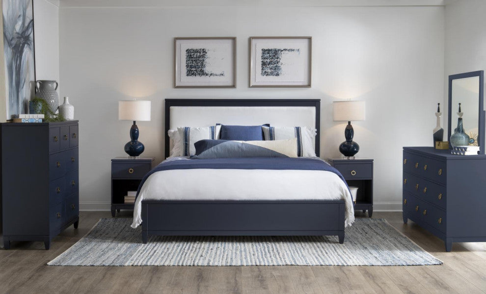 Summerland Complete Upholstered Bed With Storage, Queen