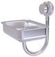 Venus Wall Mount Soap Dish With Twist Accents, Satin Chrome