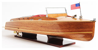 Chris Craft Runabout Wooden Handcrafted boat model