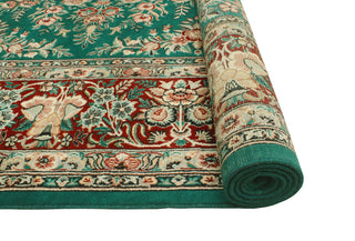 Pak-Persian Corrine Green/Red Rug, 8'2x10'0