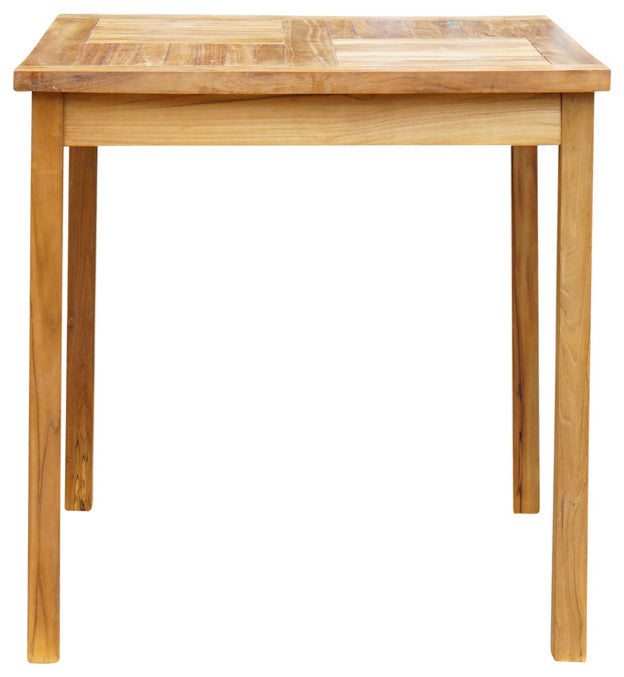 Teak Wood Havana Outdoor Patio Bar Table, 27" made from A-Grade Teak Wood