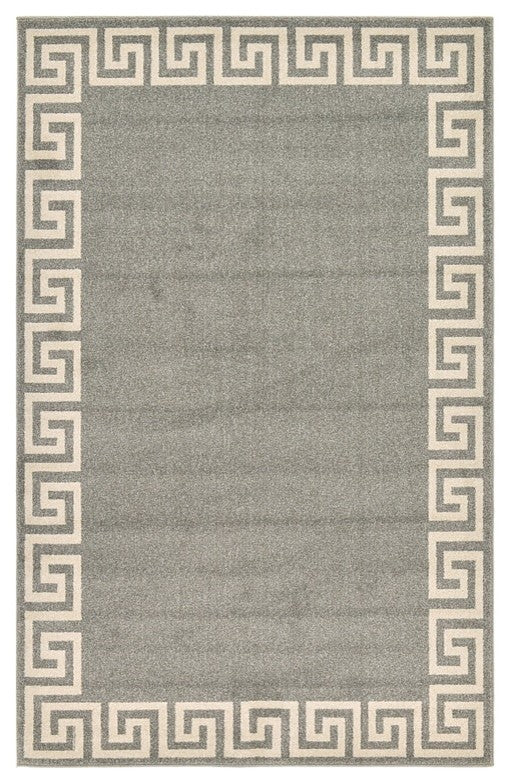 Unique Loom Gray Athens Modern 5' 0 x 8' 0 Area Rug