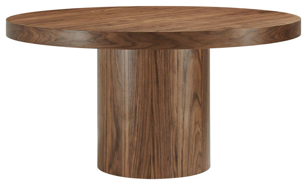 Gratify 60" Round Dining Table, Walnut