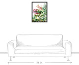 Tropical Plants 18x24 Black Floating Framed Canvas