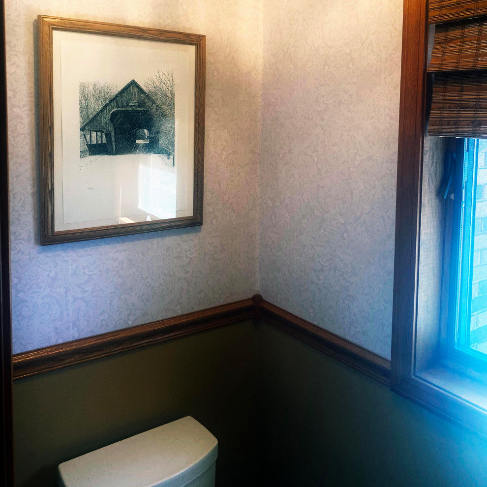 Antique Damask Wallcovering, Beige, Roll, Traditional