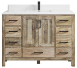 Malibu Mango 48 Single Sink Bath Vanity in Natural 1.5" White Quartz