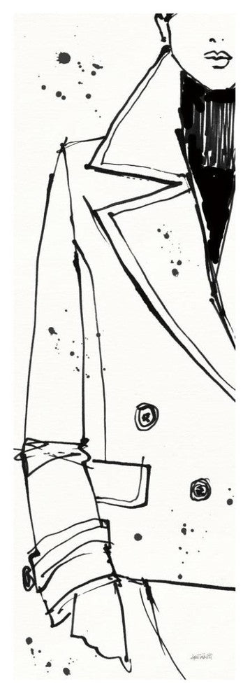 "Fashion Strokes V" Digital Paper Print by Anne Tavoletti, 26"x74"