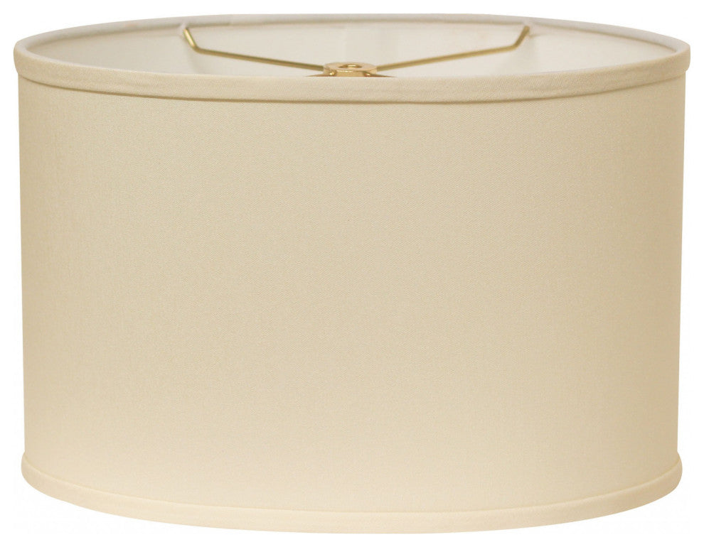 18" Ivory Throwback Oval No Slub Lampshade