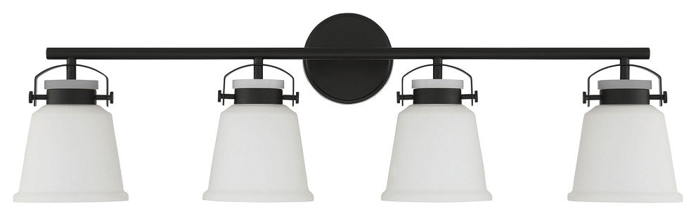 Kaden 4-Light Bathroom Vanity Light, Matte Black