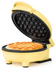 Personal Non-Stick Waffle Maker, Black - 4-inch Waffles in Minutes., Yellow